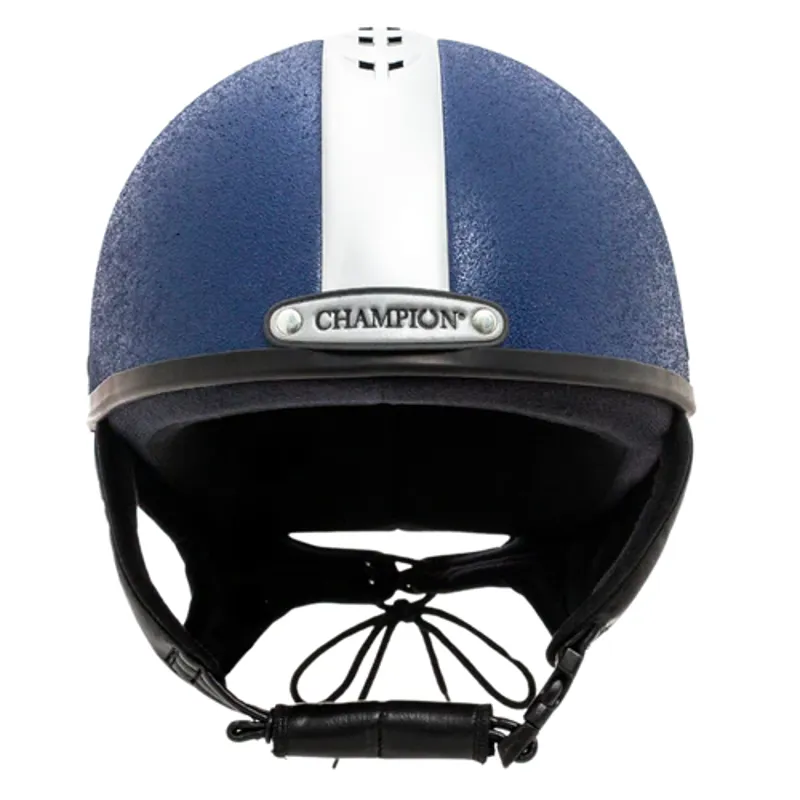 Champion Ventair Deluxe Skull Riding Helmet in Navy/Silver-1