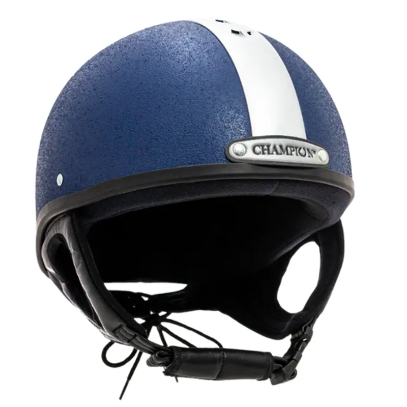 Champion Ventair Deluxe Skull Riding Helmet in Navy/Silver-2