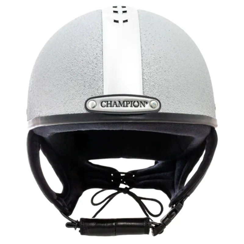 Champion Ventair Deluxe Skull Riding Helmet in Silver/Silver-1