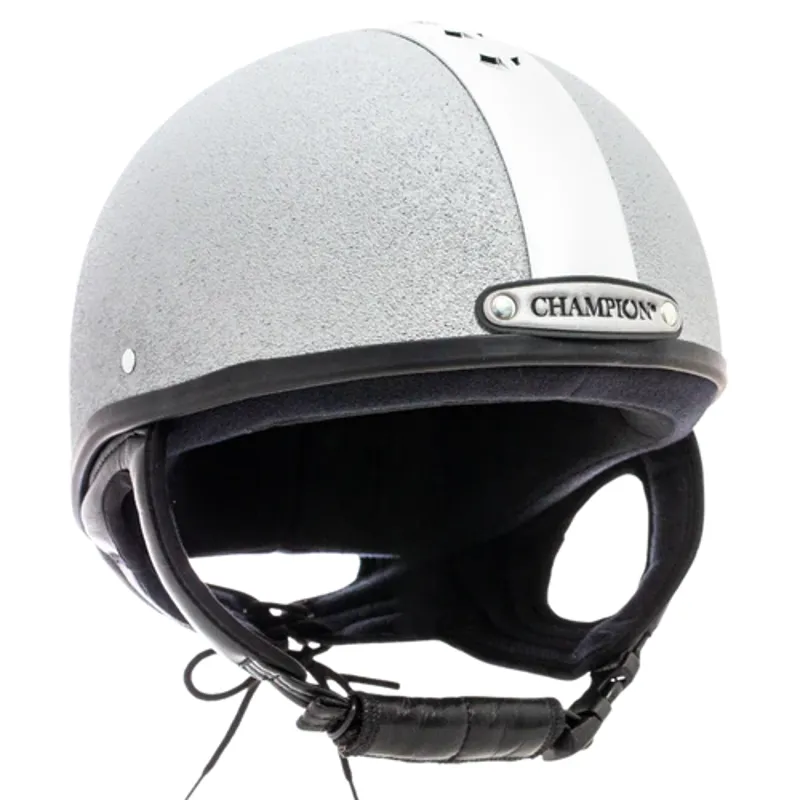 Champion Ventair Deluxe Skull Riding Helmet in Silver/Silver-2