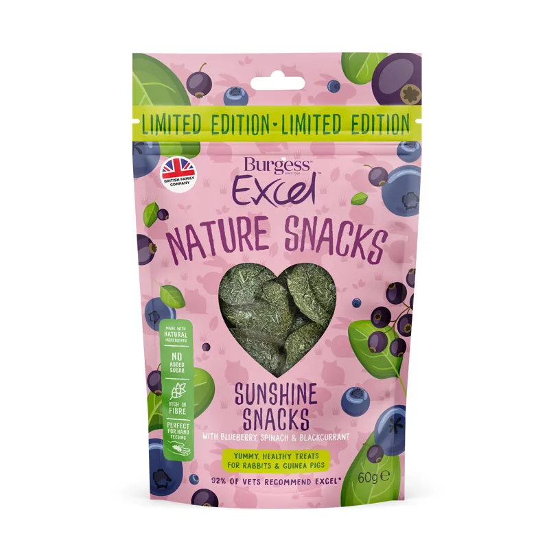 Burgess Excel Nat Snack Sunshine 12x60g