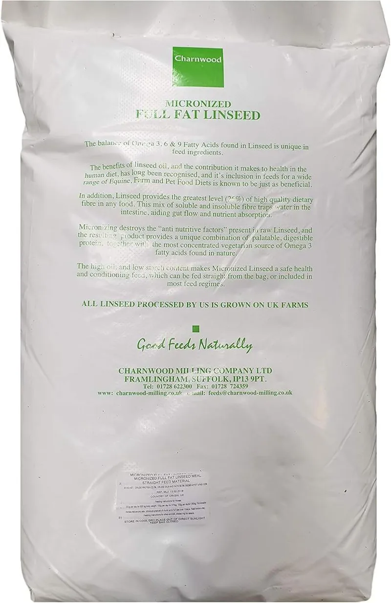 Charnwood Micronized Full Fat Linseed 20kg-1