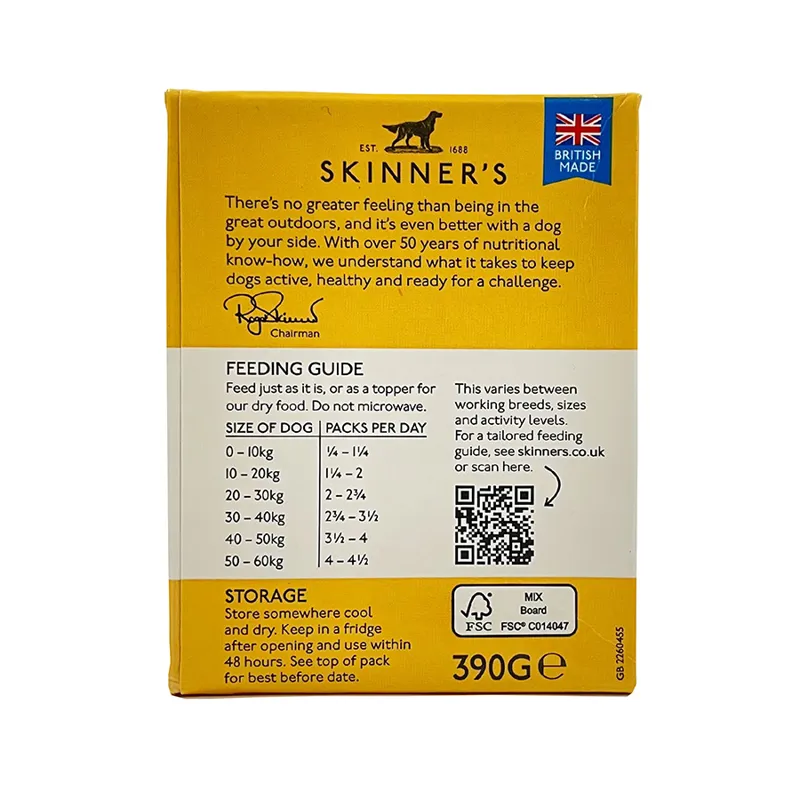 Skinners FandT Adult Grain Free Chicken Wet Food 18x390g-4