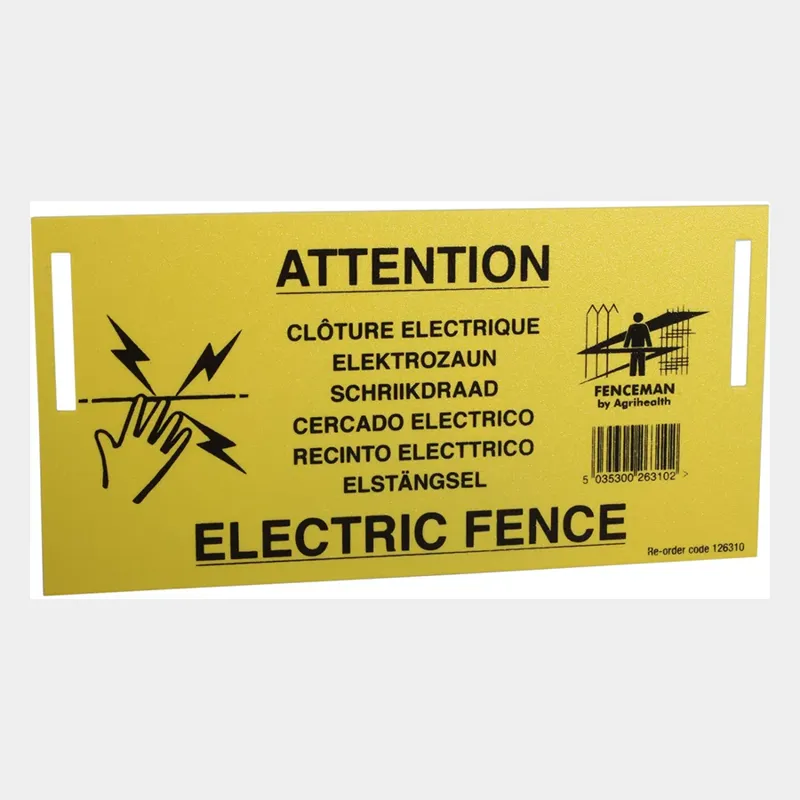 Fenceman Warning Sign