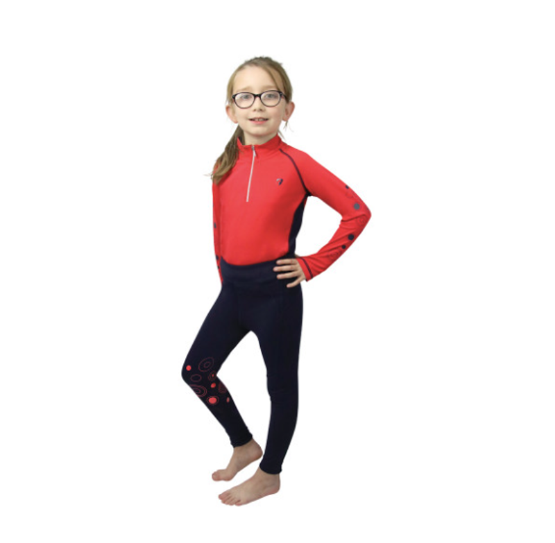 Hy Equestrian DynaMizs Ecliptic Baselayer in Red/Navy