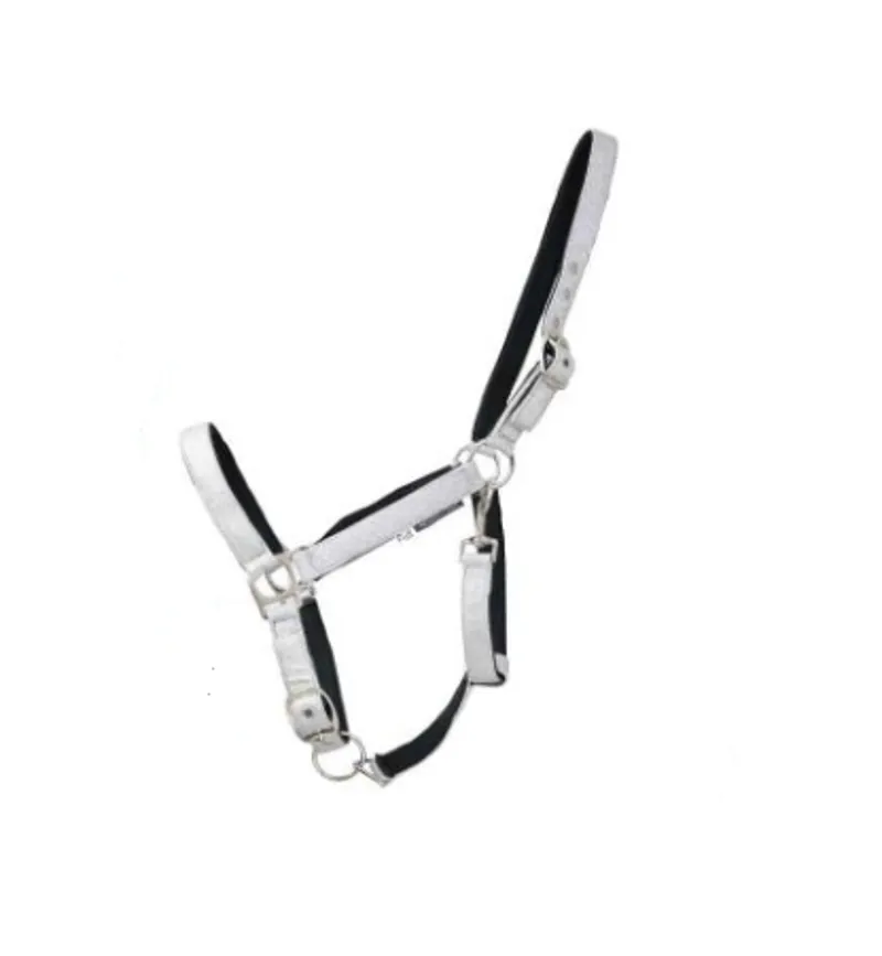 Hy Equestrian Glitzy Headcollar in Silver
