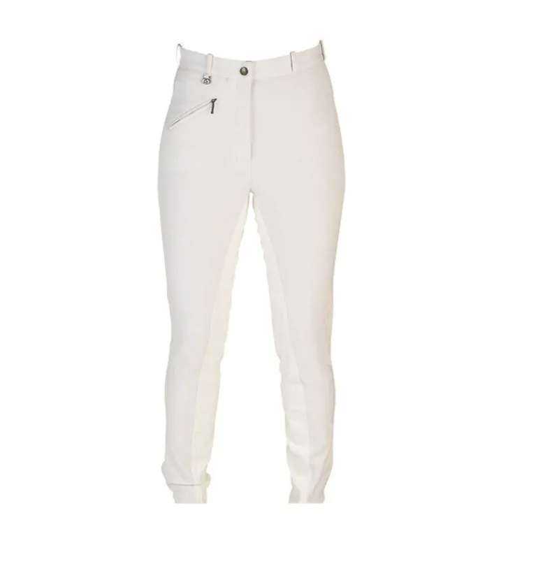 Hy Performance Style Ladies Breeches in White